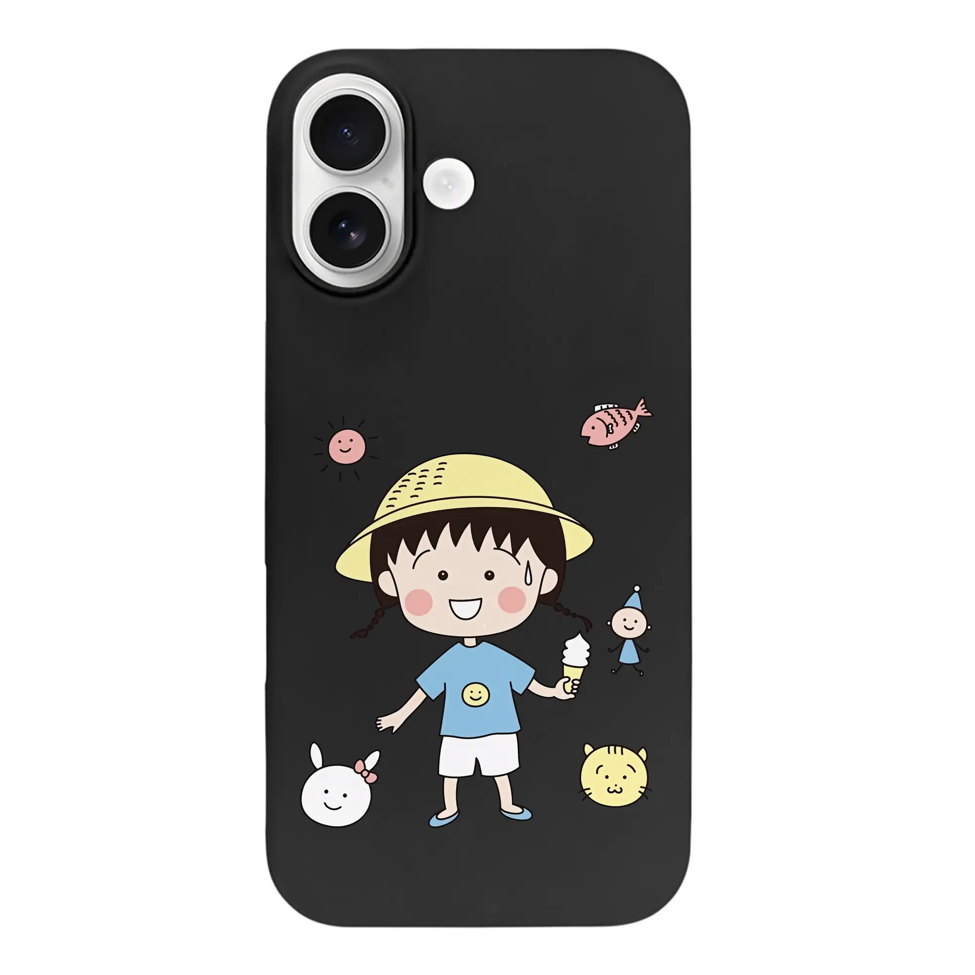 ちびまる子ちゃん グッズ さくら ももこ - iPhone 17 シリーズ シリコンケース 薄型 耐衝撃 指紋防止 ソフトタッチカバー 精密フィット 傷防止 保護ケース iPhone 17/17 Air/17 Pro/17 Pro Max 対応